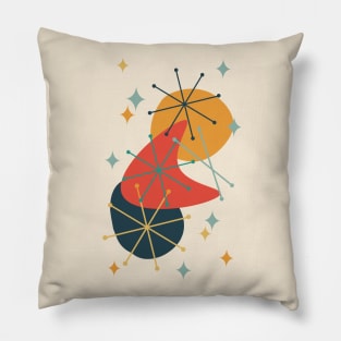 Atomic Age Mid Century Composition III Pillow