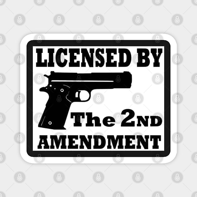 Licensed by the 2nd Amendment Magnet by  The best hard hat stickers 