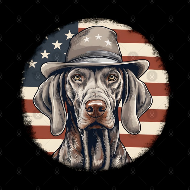 Patriotic Weimaraner by NatashaCuteShop