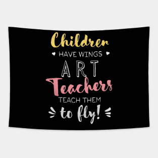 Art Teacher Gifts - Beautiful Wings Quote Tapestry