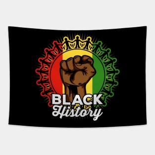 Black History Empowerment African World Colors Tapestry