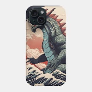 cool godzilla japanese artstyle Phone Case