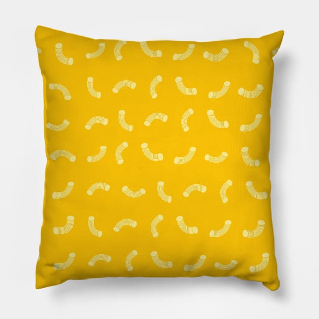 MACARONI And Cheese Pattern Pillow by SartorisArt1