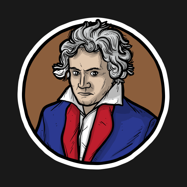 Ludwig Van Beethoven by Baddest Shirt Co.