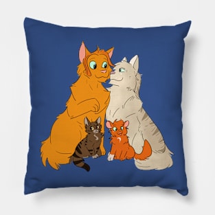 Firestar's happy family (no background) Pillow