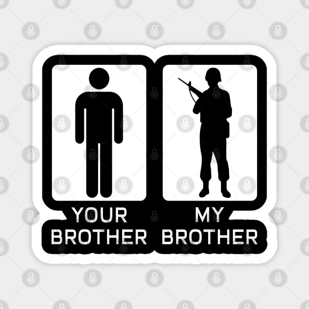 Your Brother My Brother Magnet by busines_night