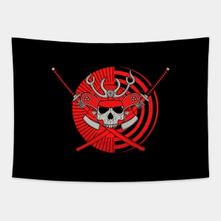 Samurai Skull Tapestry