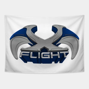 Geauga Lake X Flight Flying Roller Coaster Tapestry