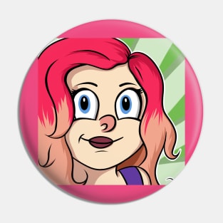 mnm1315 Pink Hair Drawing Pin