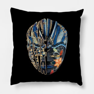 indonesian Traditional Mask Design Pillow