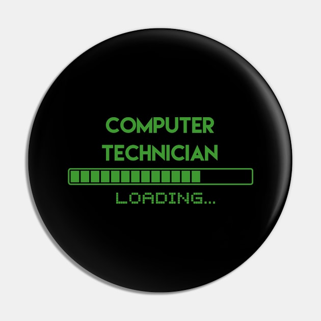 Computer Technician Loading Pin by Grove Designs