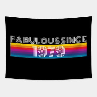 Fabulous Since 1979 Birthday Pride Tapestry