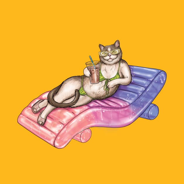 Bikini Cat by jennyalamode