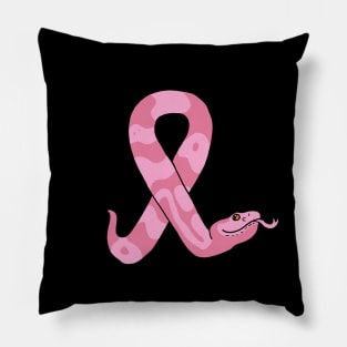 Pink Ribbon Copperhead Snake Pillow