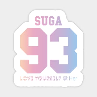 BTS (Bangtan Boys) LOVE YOURSELF 轉 'Her' Suga 93 Jersey Magnet