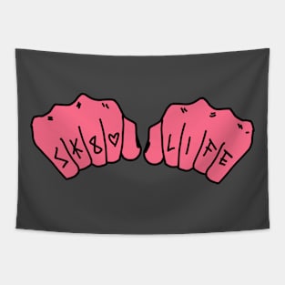 Sk8 Life full color knuckles Tapestry