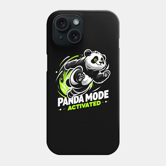 "Panda Power: Ready for Action" Phone Case by WEARWORLD