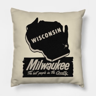 Vintage Milwaukee Wisconsin Love Pillow