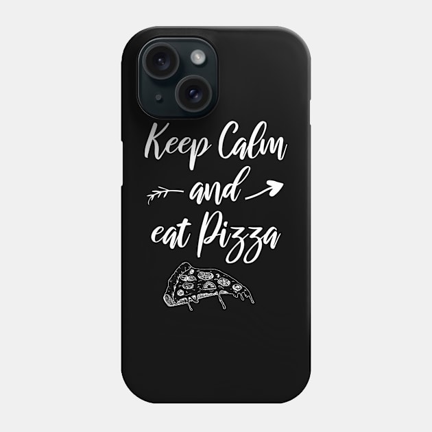 keep calm and eat pizza Phone Case by bisho2412