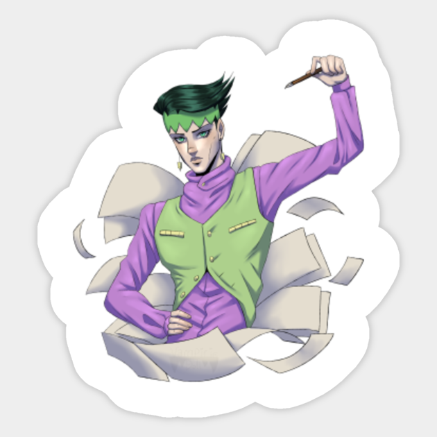Rohan Kishibe Jojos Bizarre Adventure Aufkleber Teepublic De