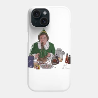 ELF: Buddy Eating Sketti Phone Case