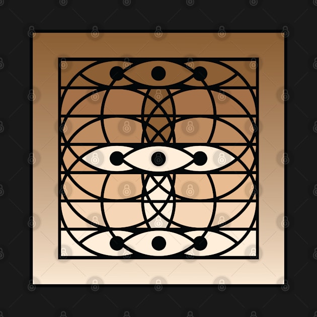 Doc Labs - Third Eye / Awakening (Geometric Art / Meditation / Yoga) - Version 4 - (Brown) by Doc Labs