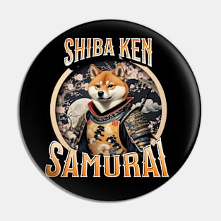 Shiba Ken Samurai Pin