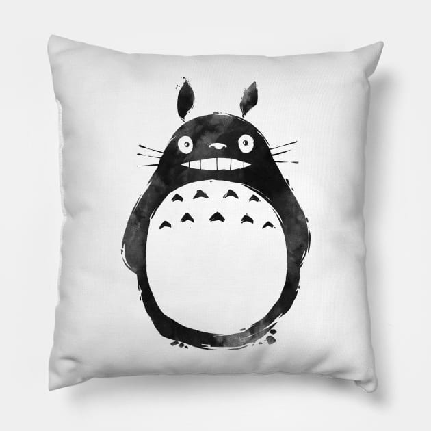 Forest spirit ink Pillow by spike00