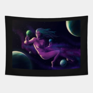 Goddess of the stars Tapestry