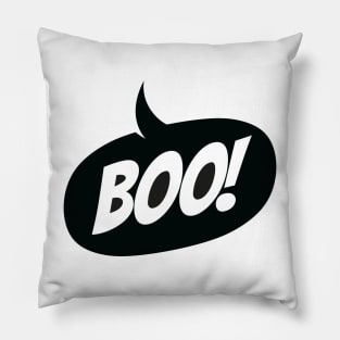 Boo! (black ink) Pillow