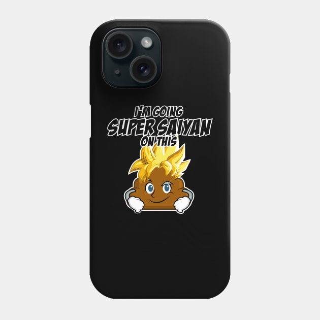 Poop Emoji - Super Saiyan @#@# Phone Case by 2COOL Tees