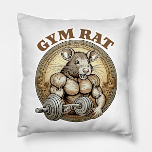 Gym rat Pillow