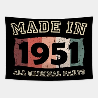 Made 1951 Original Parts 70th Birthday Tapestry