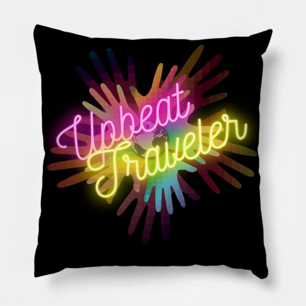 Upbeat Traveler TS Design 20 Pillow by Upbeat Traveler