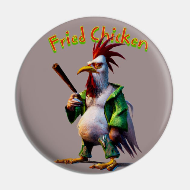 Fried Chicken Pin by Liesl Weppen