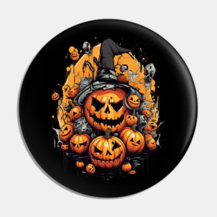 Halloween Scary Pumpkins Pin