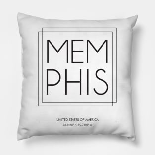 Memphis City typography 2 Pillow