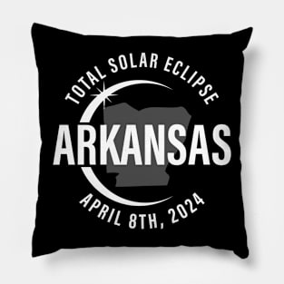 Arkansas Total Solar Eclipse April 8 2024 Path of Totality 2024 North America Pillow