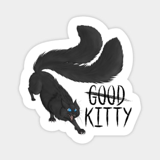 G̶o̶o̶d̶ Kitty Die-cut Long Hair Blue Eyes Magnet