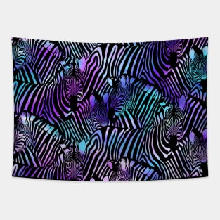 Rainbow Zebra Tapestry