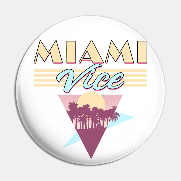 Miami Vice - 80s Aesthethic Pin by HectorVSAchille