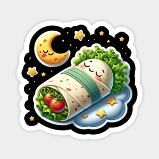 Adorable Sleeping Baby Taco Magnet