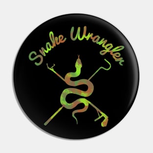 Snake Wrangler Camo Tie Dye Logo Pin