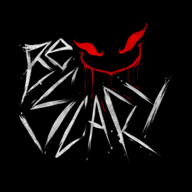 Be Scary Evil Face Letter Art Halloween by SinBle