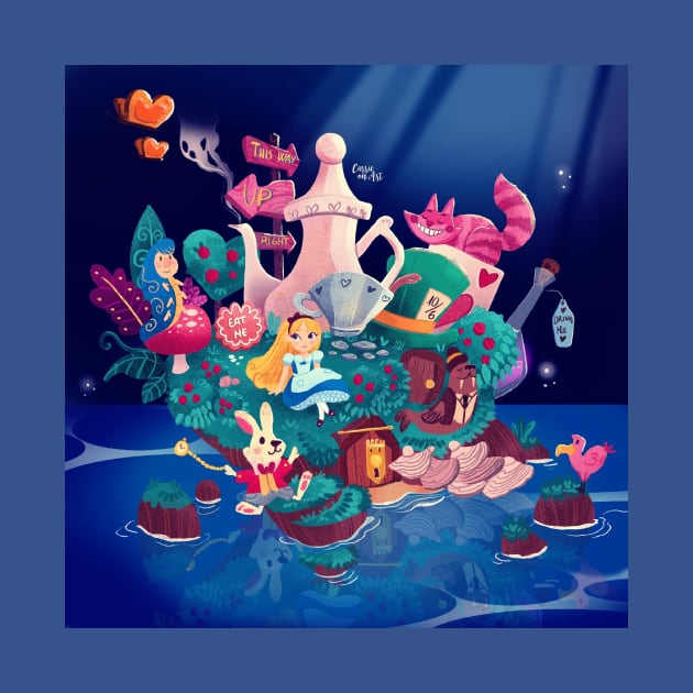 Alice in Wonderland Island by Carrie on Art