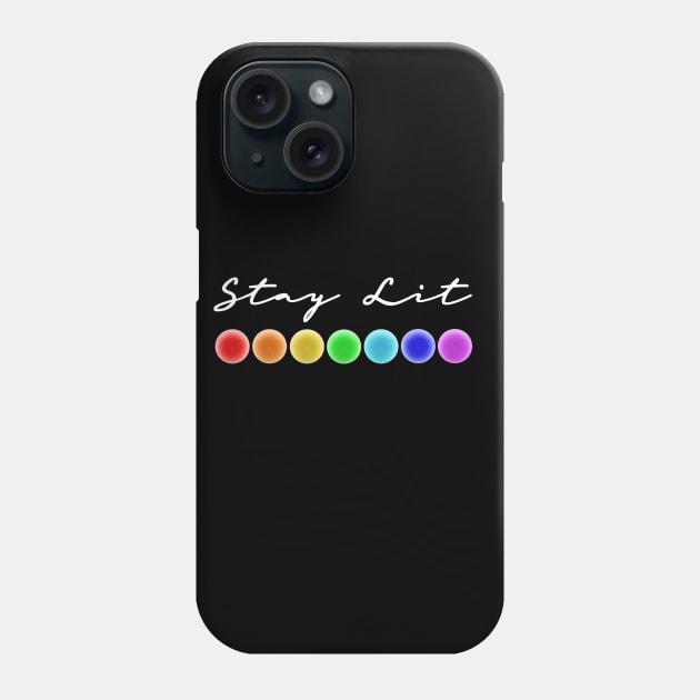 Stay Lit 7 Chakras Energy Healing Lightworker Reiki Design Phone Case by Chakra Shine