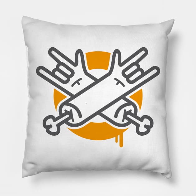 manuvila logotype 2016 Pillow by manuvila