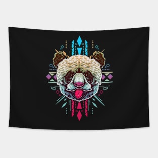 Vintage Panda Retro Colorful Graphic Pandas Tapestry