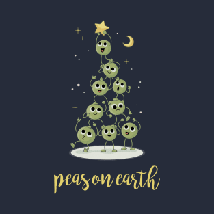 Christmas Tree Peas On Earth T-Shirt