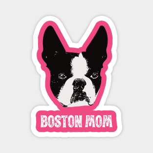 Boston Bull Terrier Face Magnet